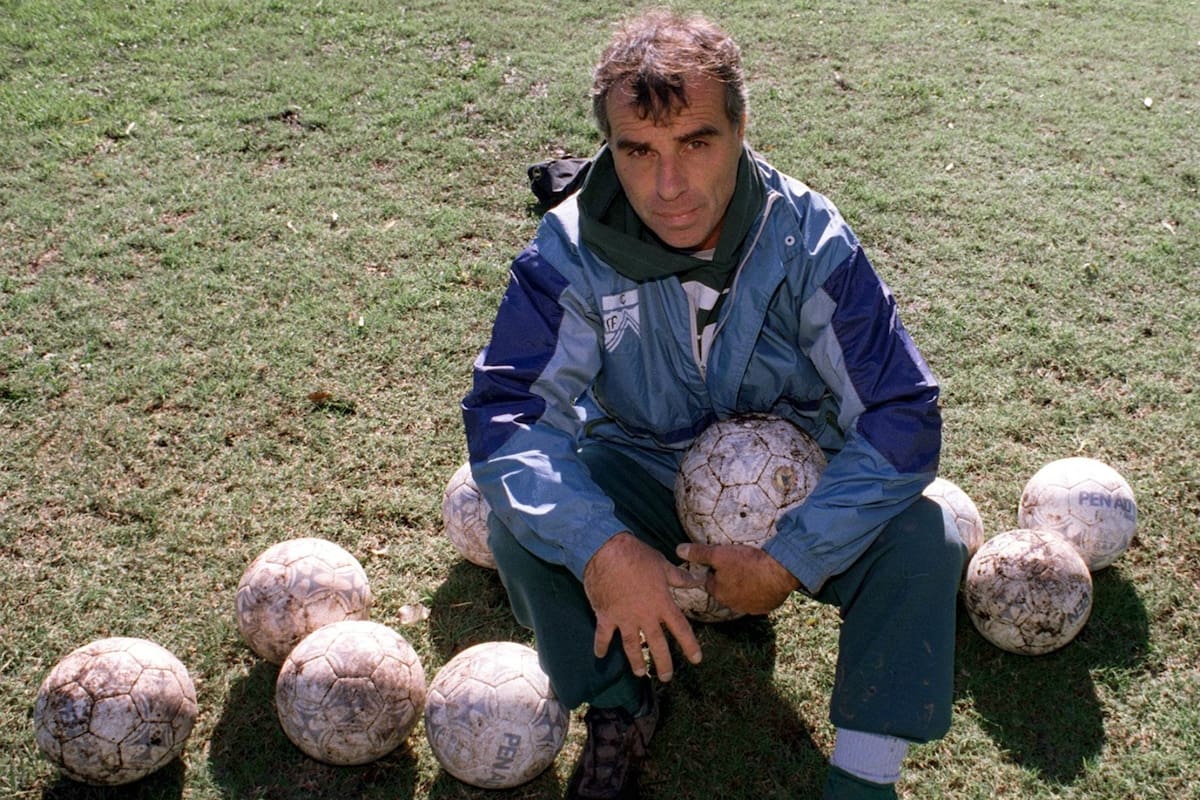 Carlos Barisio, en una imagen de su etapa como entrenador de arqueros en Ferro