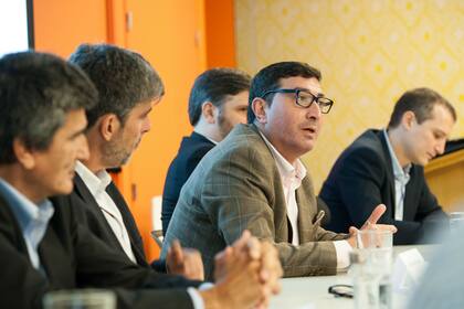 Carlos di Bella, director del Instituto de Clima y Agua del INTA, hoy por la mañana en las oficinas de Microsoft