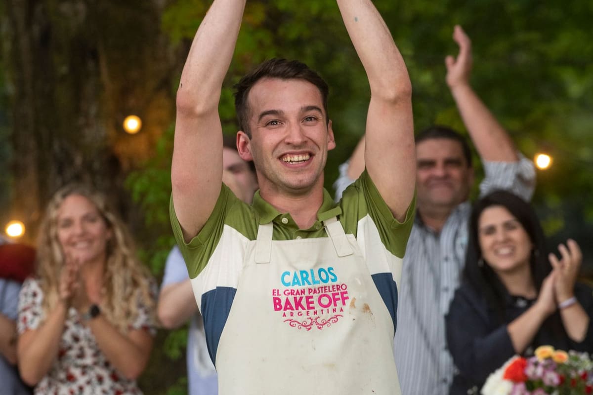 Carlos ganó Bake Off Argentina (Foto: PRENSA TELEFE)