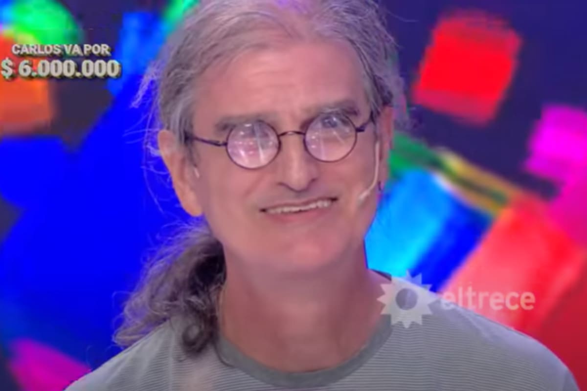 Carlos ganó por tercera vez en Los 8 escalones de los dos millones y acumuló seis millones de pesos (Foto: Captura de video)