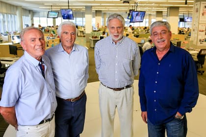 Carlos Garetto, Luciano Miguens, Mario Llambías y Eduardo Buzzi
