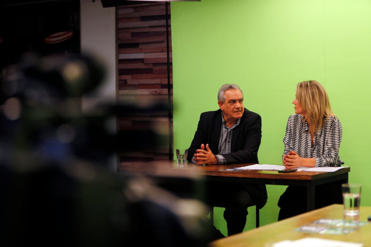 Carlos Iannizzotto, precandidato por el Partido Federal en Mendoza, y Carolina Losada, precandidata a senadora nacional en Santa Fe por Cambiemos Con Ganas. Foto: Prensa Coninagro