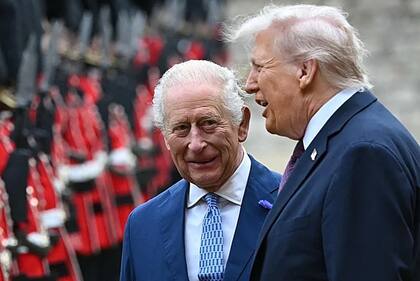 Carlos III y Donald Trump