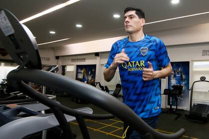 Carlos Lampe ya se entrena en boca