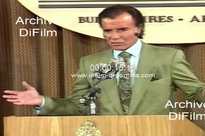 Carlos Menem 1991. Captura