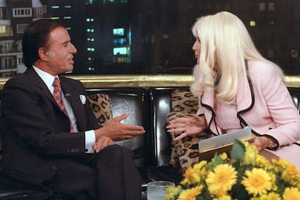 Carlos Menem en el programa de Susana Giménez