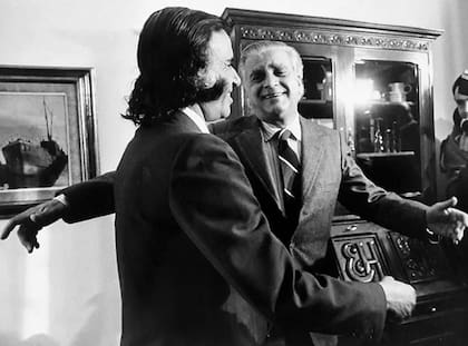 Carlos Menem y Antonio Cafiero, protagonistas de la interna peronista de 1988