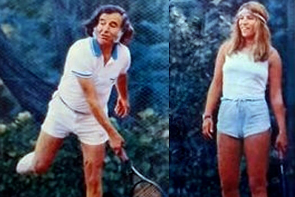 Carlos Menem y Cristina Sotelo en una imagen tomada durante su primer encuentro, en 1984, en una quinta de Maschwitz, promovido por periodistas