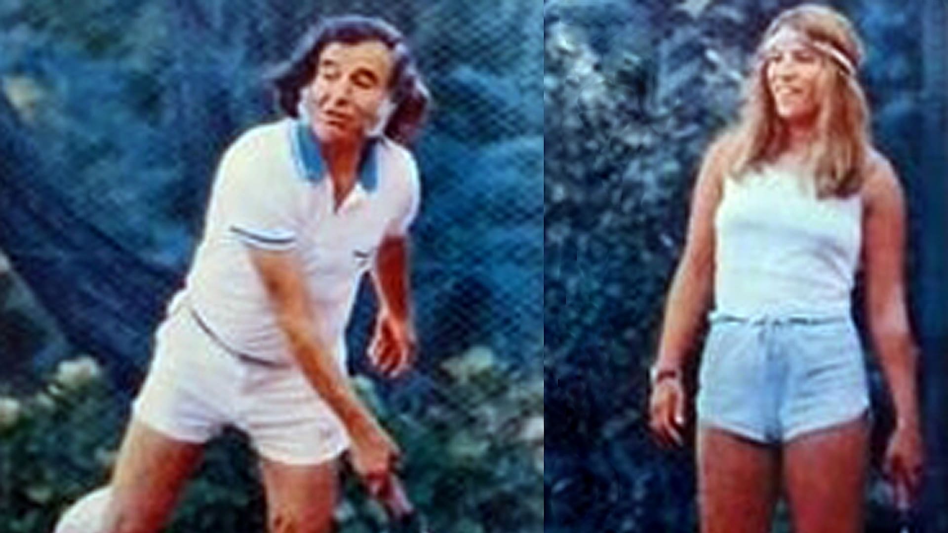 Carlos Menem y Cristina Sotelo en una imagen tomada durante su primer encuentro, en 1984, en una quinta de Maschwitz, promovido por periodistas