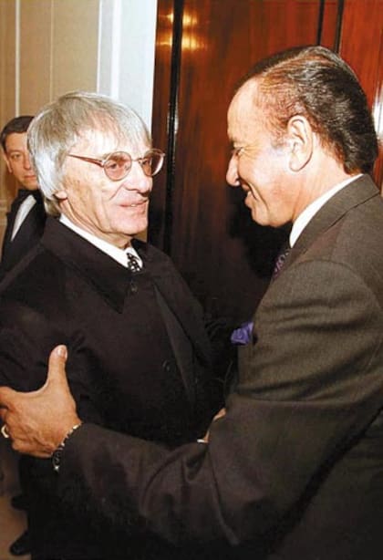 Carlos Menem y Bernie Ecclestone se reunieron en Londres para intentar asegurar la continuidad del Gran Premio de la Argentina