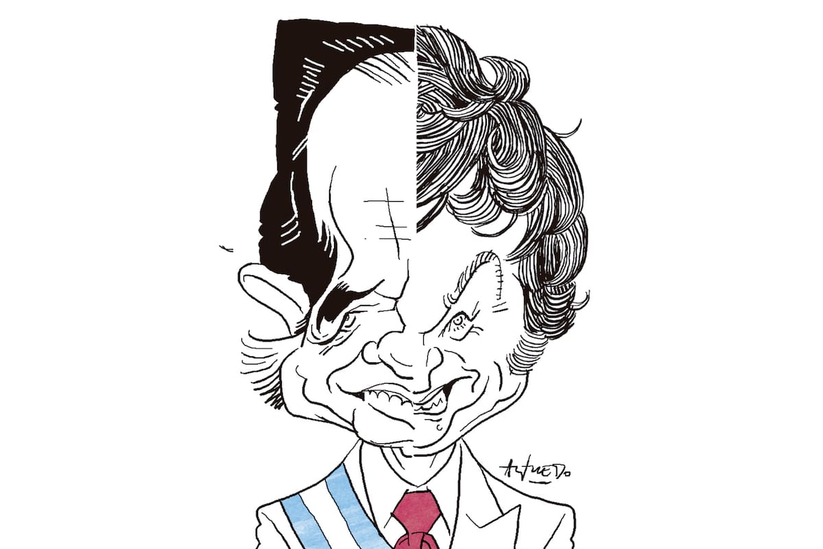 Carlos Menem y Javier Milei