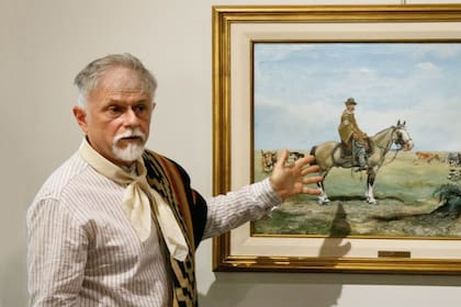 Carlos Montefusco, en el Museo Las Lilas de Areco