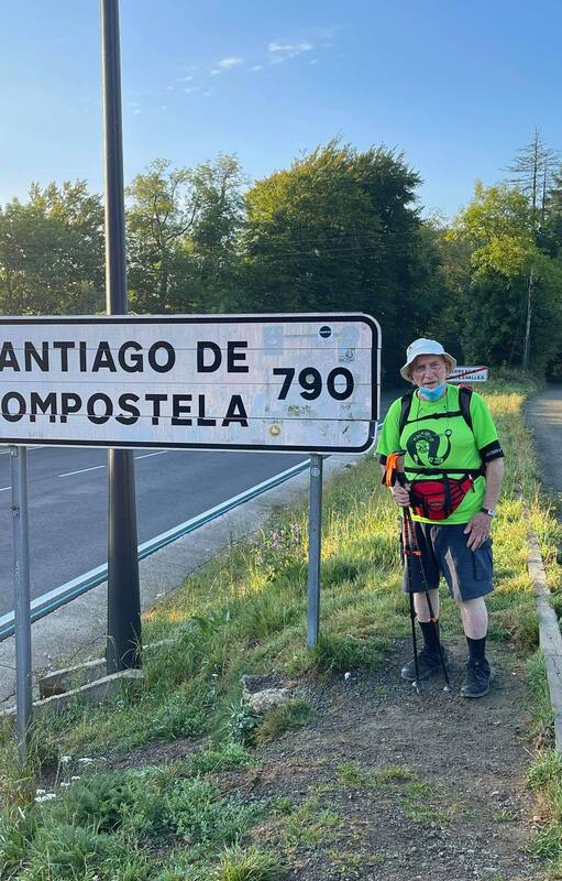 Carlos Novarese, la última vez que peregrinó hacia Santiago de Compostela