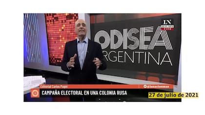Carlos Pagni y su ciclo Odisea Argentina, nominados al Martín Fierro de Cable