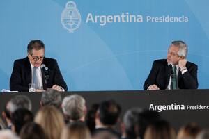 Carlos Pesce junto al presidente Alberto Fernández.