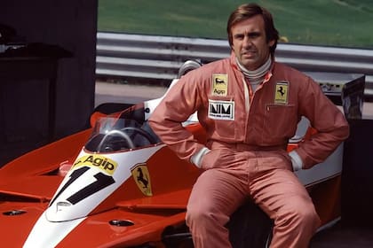 Carlos Reutemann, con la Ferrari
