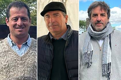 Carlos Roldán, de Braford; Esteban Binaghi, de Brahman, y Mauricio Groppo, de Brangus