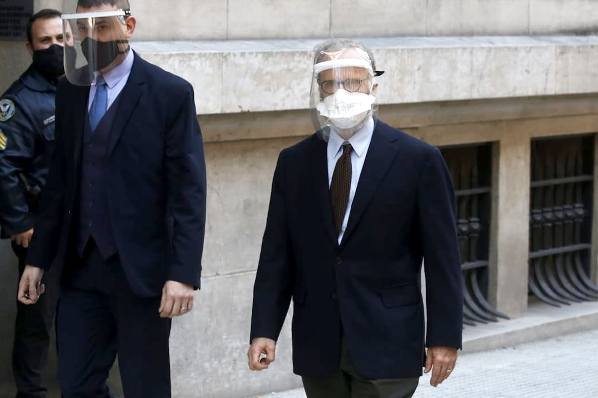 Carlos Rosenkrantz, al llegar al Palacio de los Tribunales esta mañana