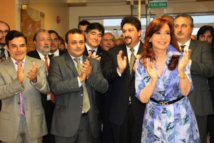 Rovira, en un acto con Cristina Kirchner