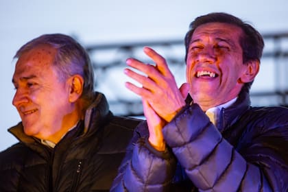 Carlos Sadir y Gerardo Morales, en la última campaña provincial