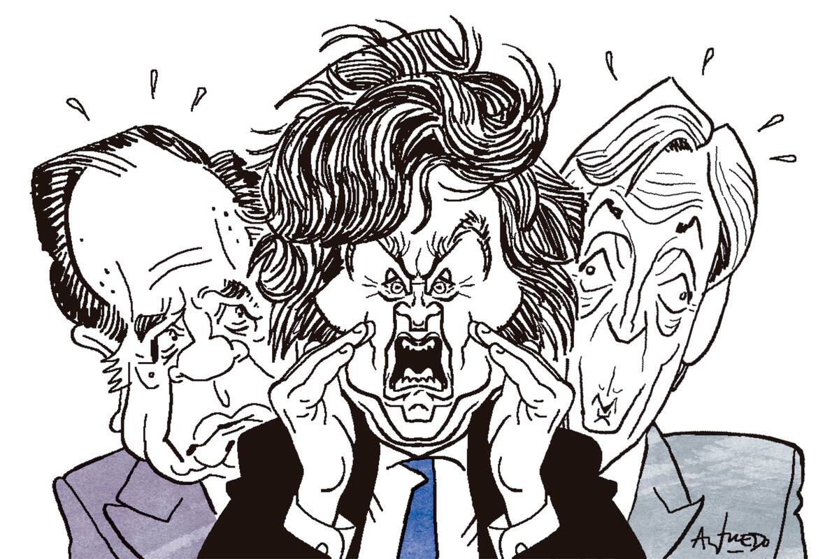 Carlos Saúl Menem, Javier Milei y Néstor Kirchner