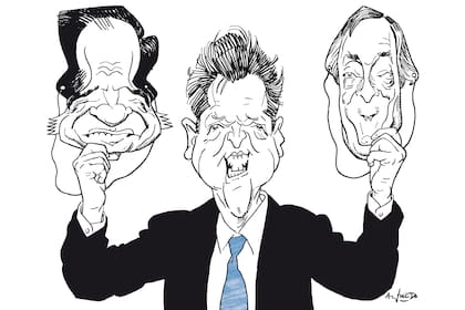 Carlos Saúl Menem, Sergio Massa y Néstor Kirchner