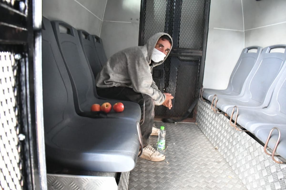 Carlos Savanz, detenido en la Comisaría Vecinal 1, de la Policía de la Ciudad