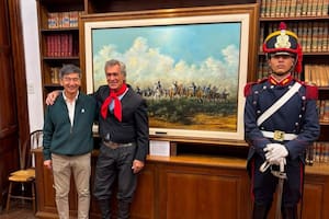 Una pintura se sumó a los hitos de la historia argentina en imágenes