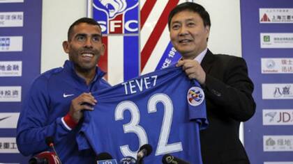 Carlos Tevez, el día de su presentación