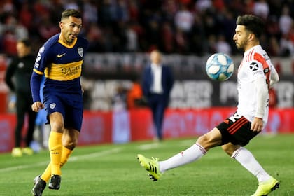 Carlos Tevez ingresó en los últimos minutos