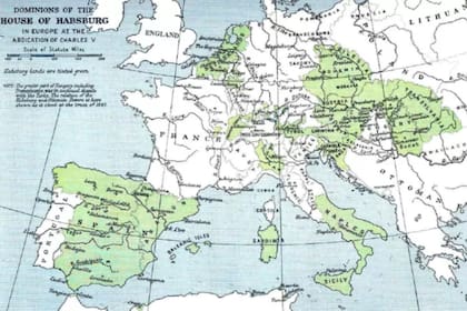 Carlos V gobernó sobre una franja de tierra, que se extendía por Europa occidental y central