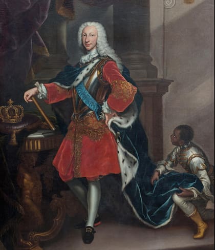 Carlos VII de Nápoles, en un retrato de 1737, fue responsable de las primeras excavaciones grandes en Herculano y Pompeya, para las que usó trabajadores forzados