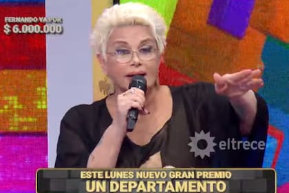 Carmen Barbieri contó en Los 8 escalones que tiene una "invasora" en su casa y le preguntó a un participante cómo podía solucionar el problema (Foto: captura eltrece)