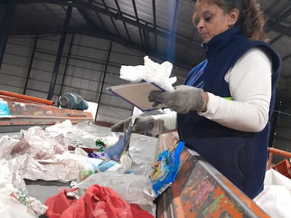 Carmen trabaja como clasificadora en una cooperativa de Avellaneda, de lunes a viernes, de 8 a 15, y dos sábados al mes: "Cobro entre 100 mil y 110 mil pesos. La verdad es que este trabajo cambió toda mi vida para bien”