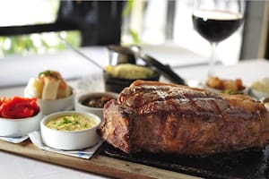 Carne asada al uso argentino.