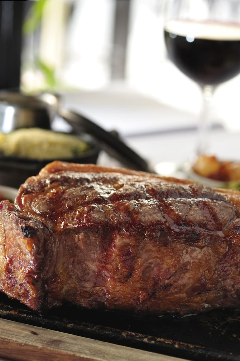 Carne asada al uso argentino.