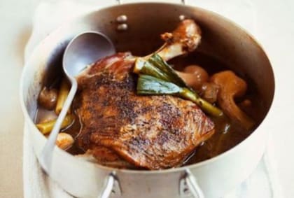 Carne cocida en calor húmedo