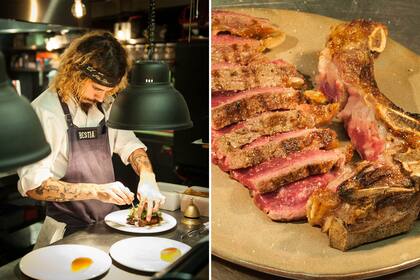 Carnes maduradas, T Bone y mollejas ahumadas: algunas de las especialidades de Bestia.