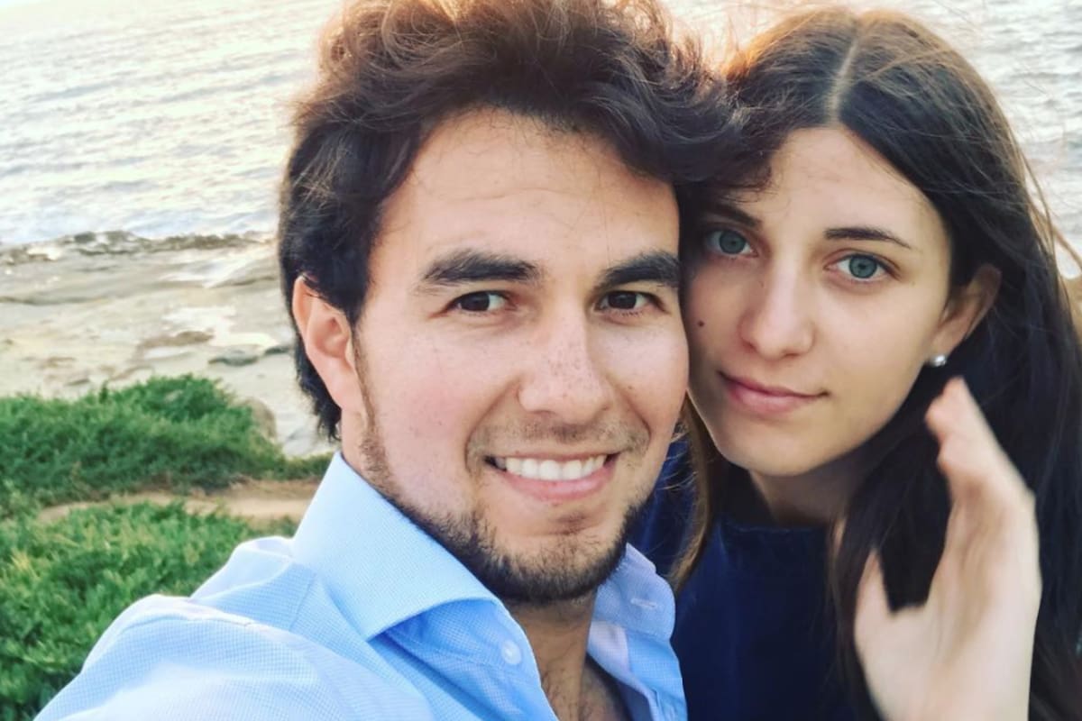 Carola Martínez y el piloto mexicano Checo Pérez han formado una familia juntos