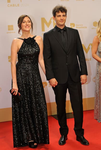Carolina Amoroso junto a su esposo, el músico Guido Covini
