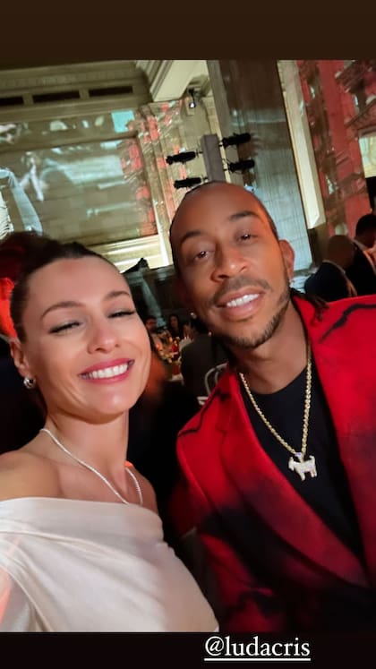 Carolina Ardohain en "modo fan" junto a Ludocris, el actor de Rápidos y Furiosos