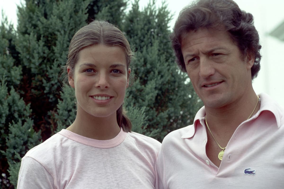 Carolina de Mónaco y Philippe Junot, a un mes de su boda en 1978