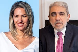 Carolina Losada y Aníbal Fernández