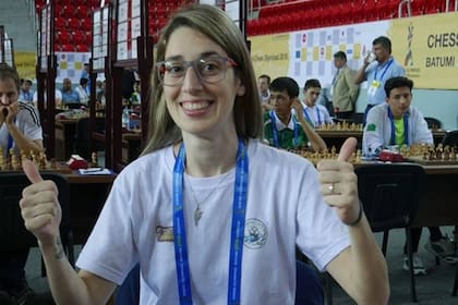 Carolina Luján, la principal representante del ajedrez femenino en nuestro país
