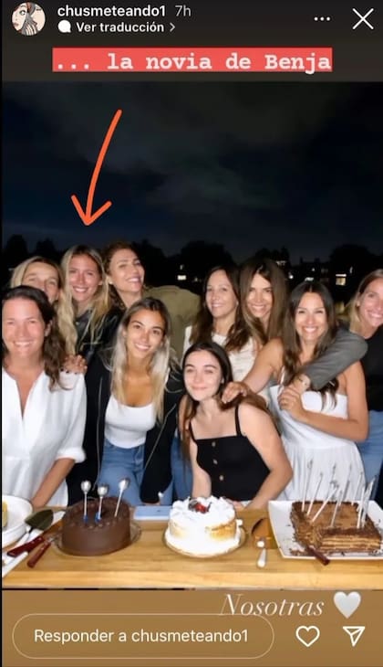 Carolina 'Pampita' Ardohain y Eli Sulichin juntas durante el festejo del cumpleaños de Bautista Vicuña (Crédito: Instagram/@chusmeteando1)