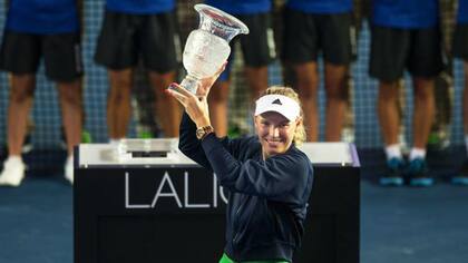 Caroline Wozniacki festejó su título número 25