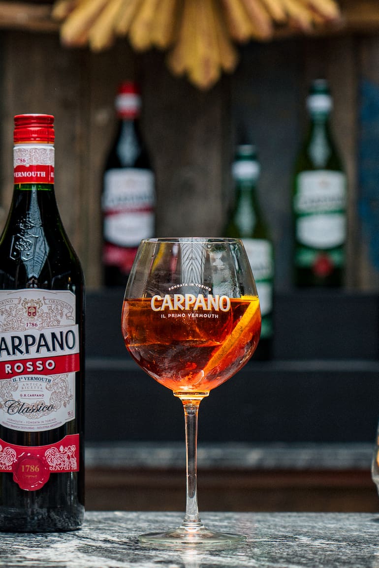 Carpano orange.