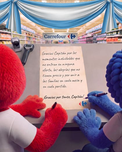 Carrefour: “Gracias Capitán por los momentos inolvidables que no entran en ninguna oferta"