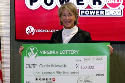 Carrie Edwards ganó US$150 mil dólares en la lotería, pero decidió donar su premio a tres organizaciones benéficas