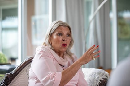 Carrió, en su casa de Capilla del Señor